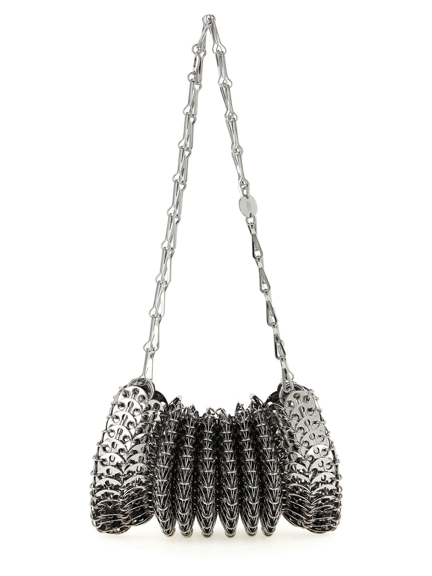 Silver Stainless Steel Shoulder Bag