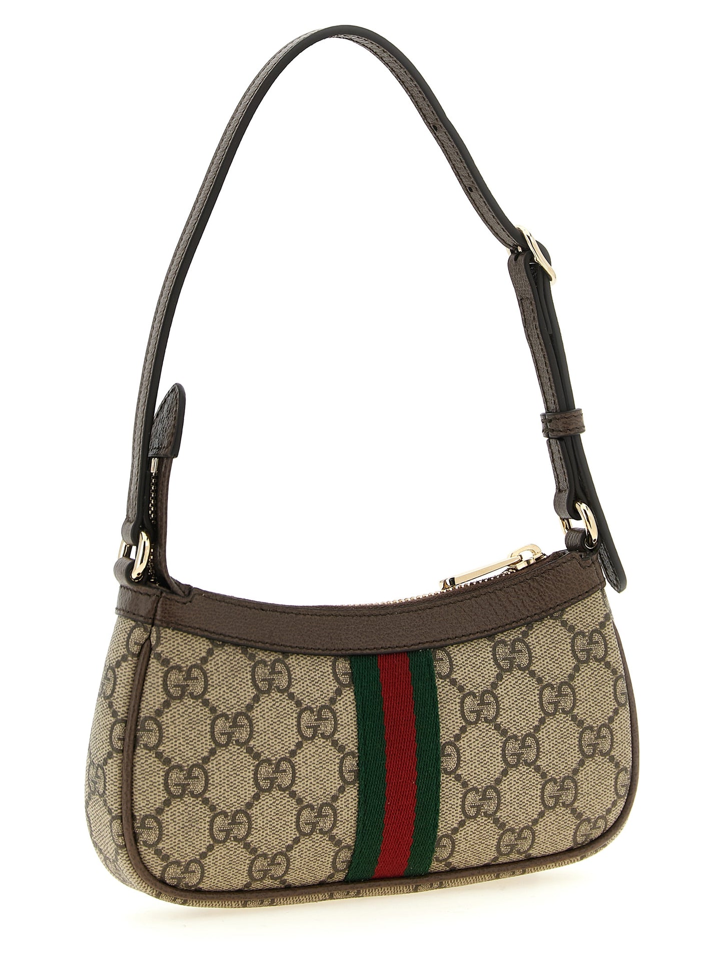 Beige Polyethylene Crossbody Bag