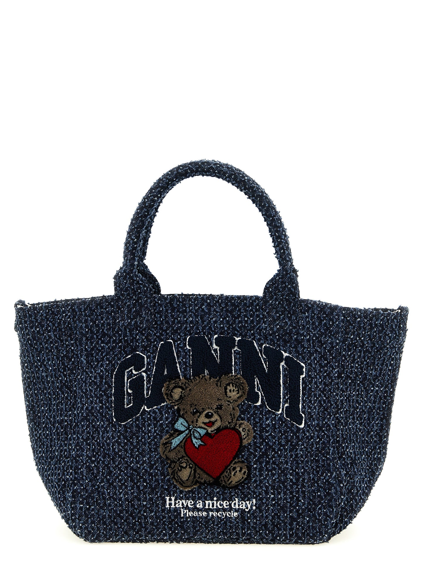 Blue Organic Cotton Tote Bag