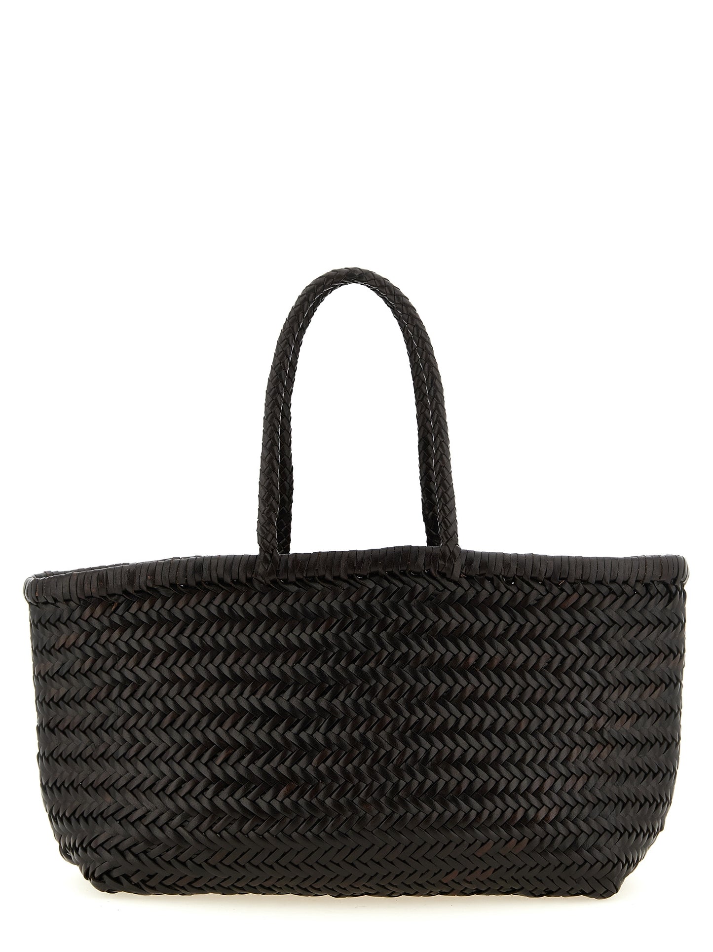 Brown Calfskin Shoulder Bag