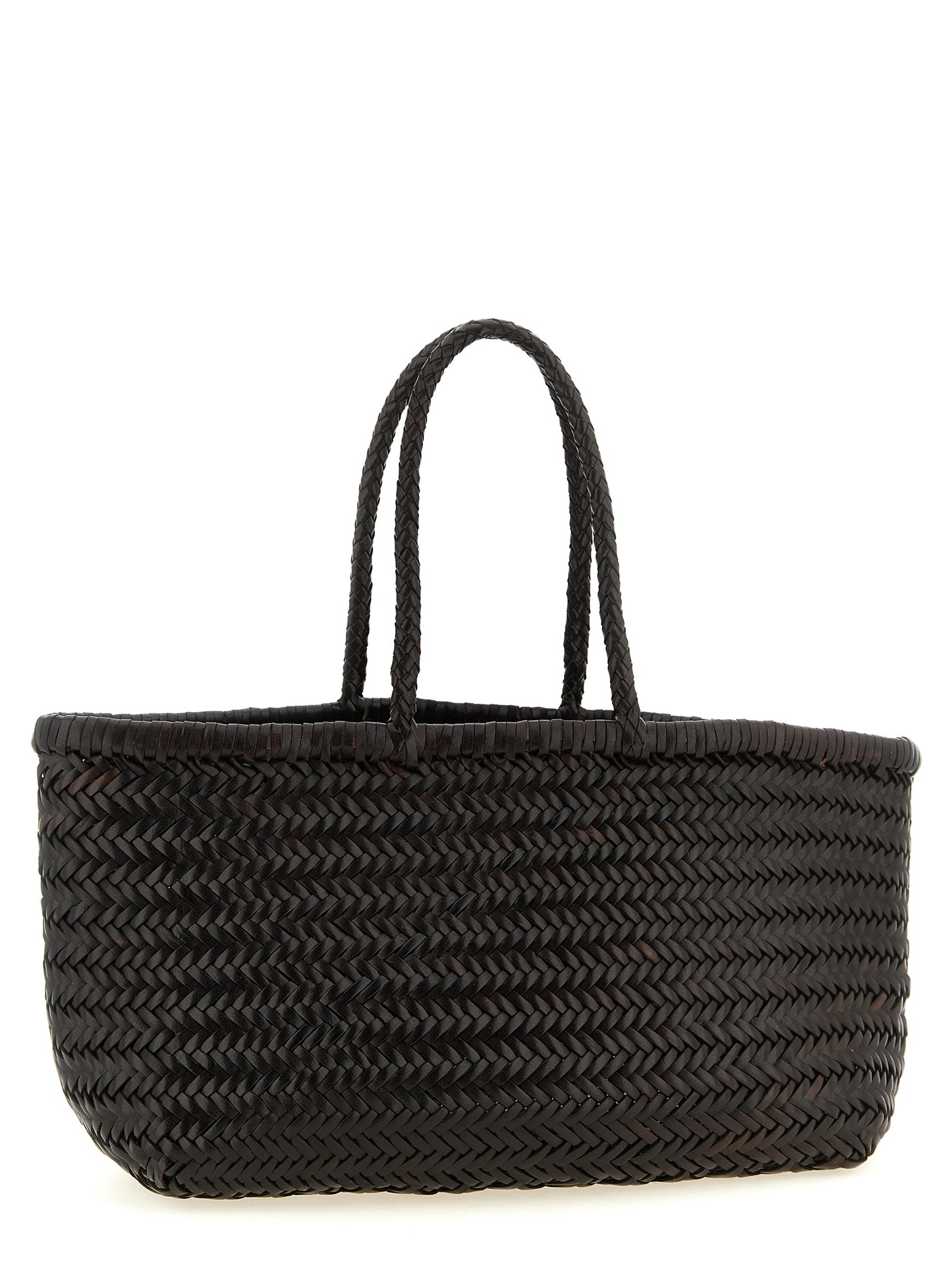 Brown Calfskin Shoulder Bag
