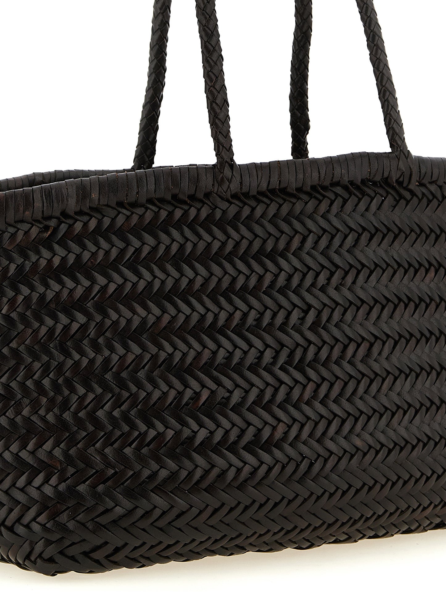 Brown Calfskin Shoulder Bag