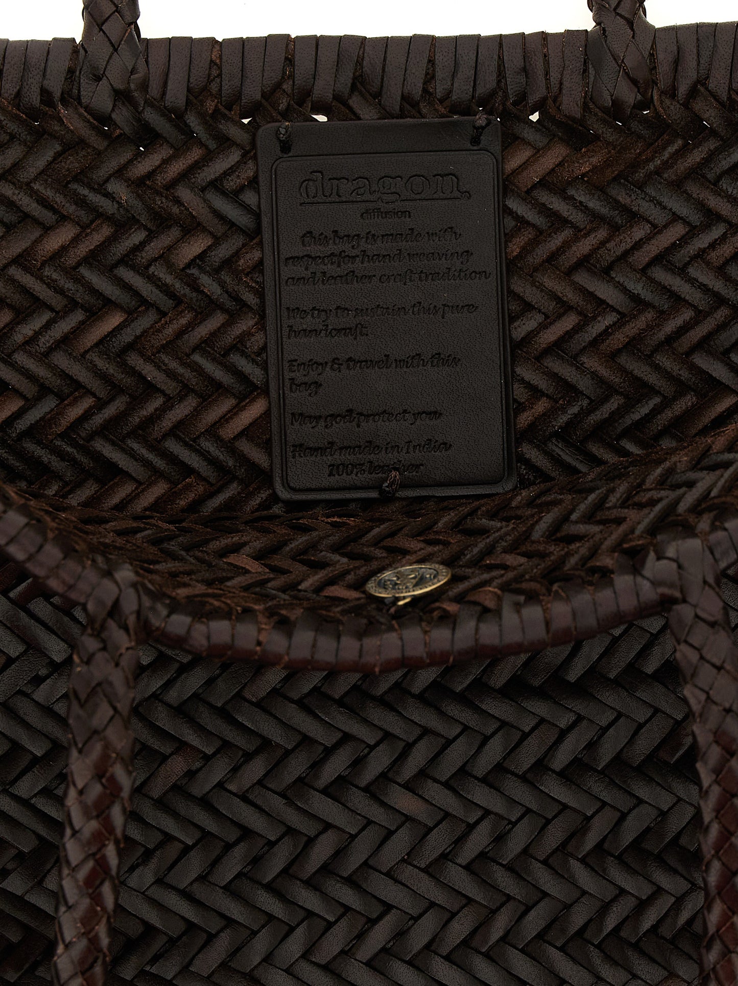Brown Calfskin Shoulder Bag