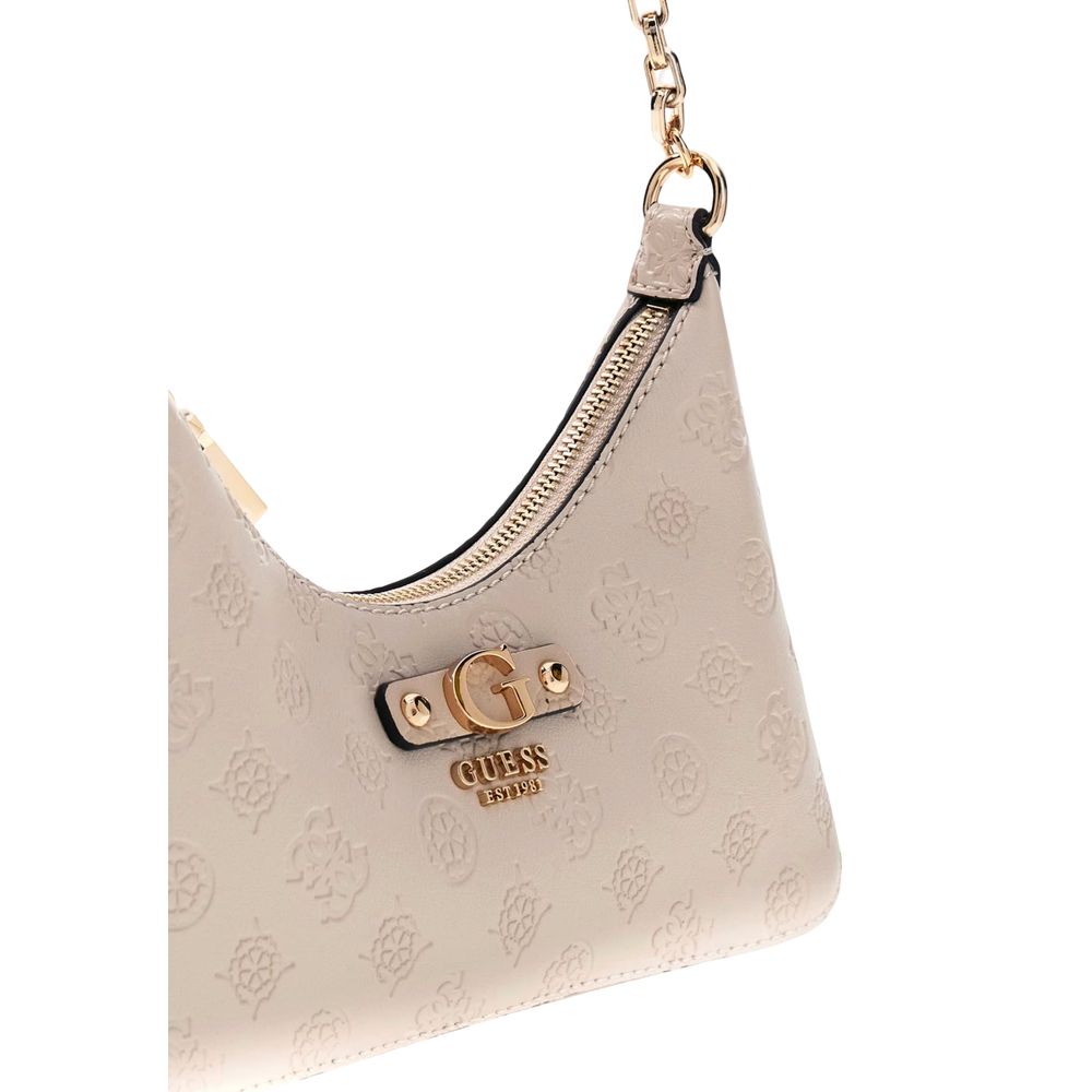 Beige Polyethylene Handbag