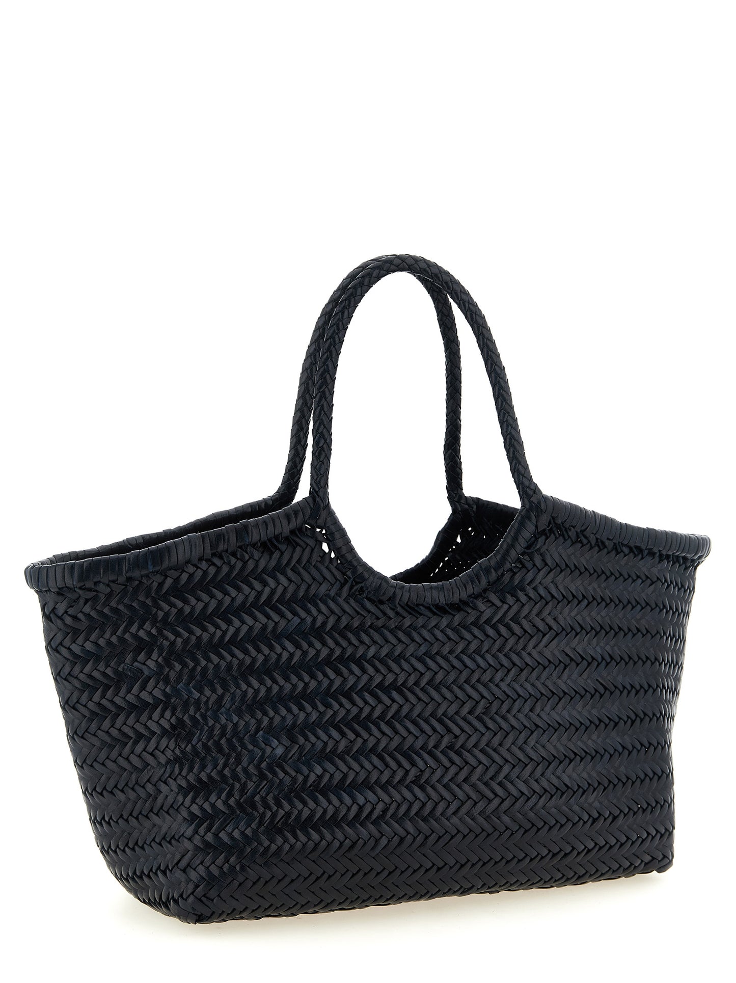 Blue Cowhide Shoulder Bag