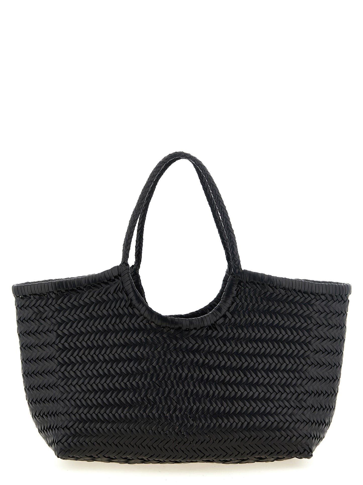 Black Cowhide Shoulder Bag