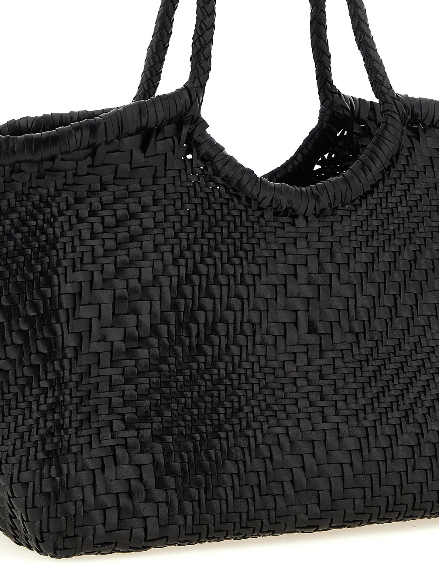 Black Calfskin Shoulder Bag