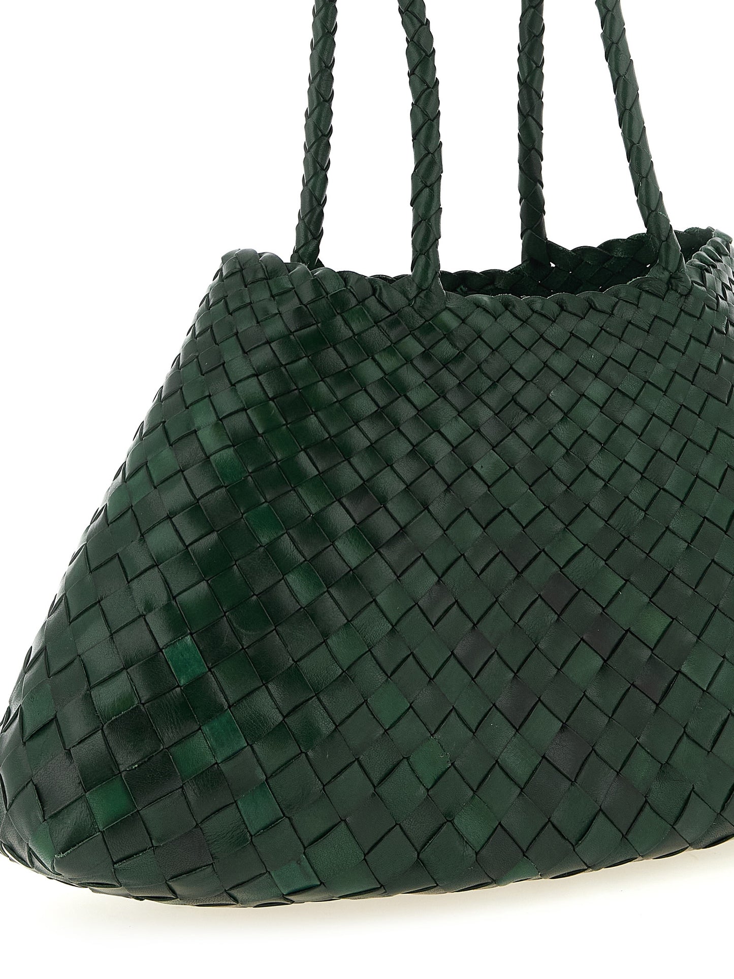 Bicolor Calfskin Shoulder Bag