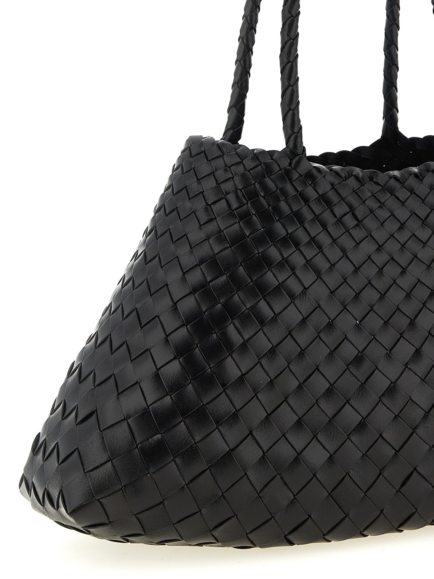 Black Calfskin Shoulder Bag
