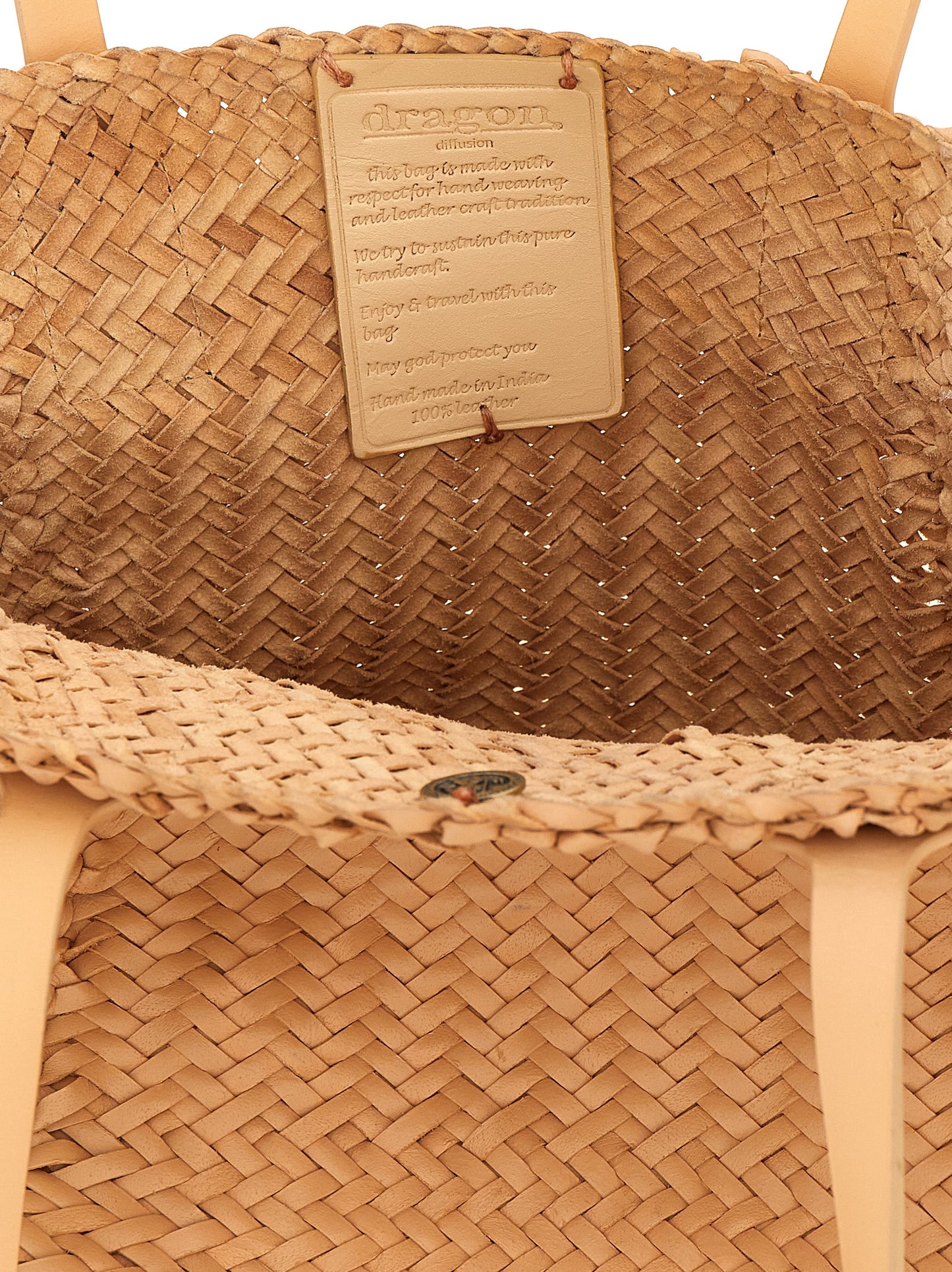 Beige Calfskin Handbag