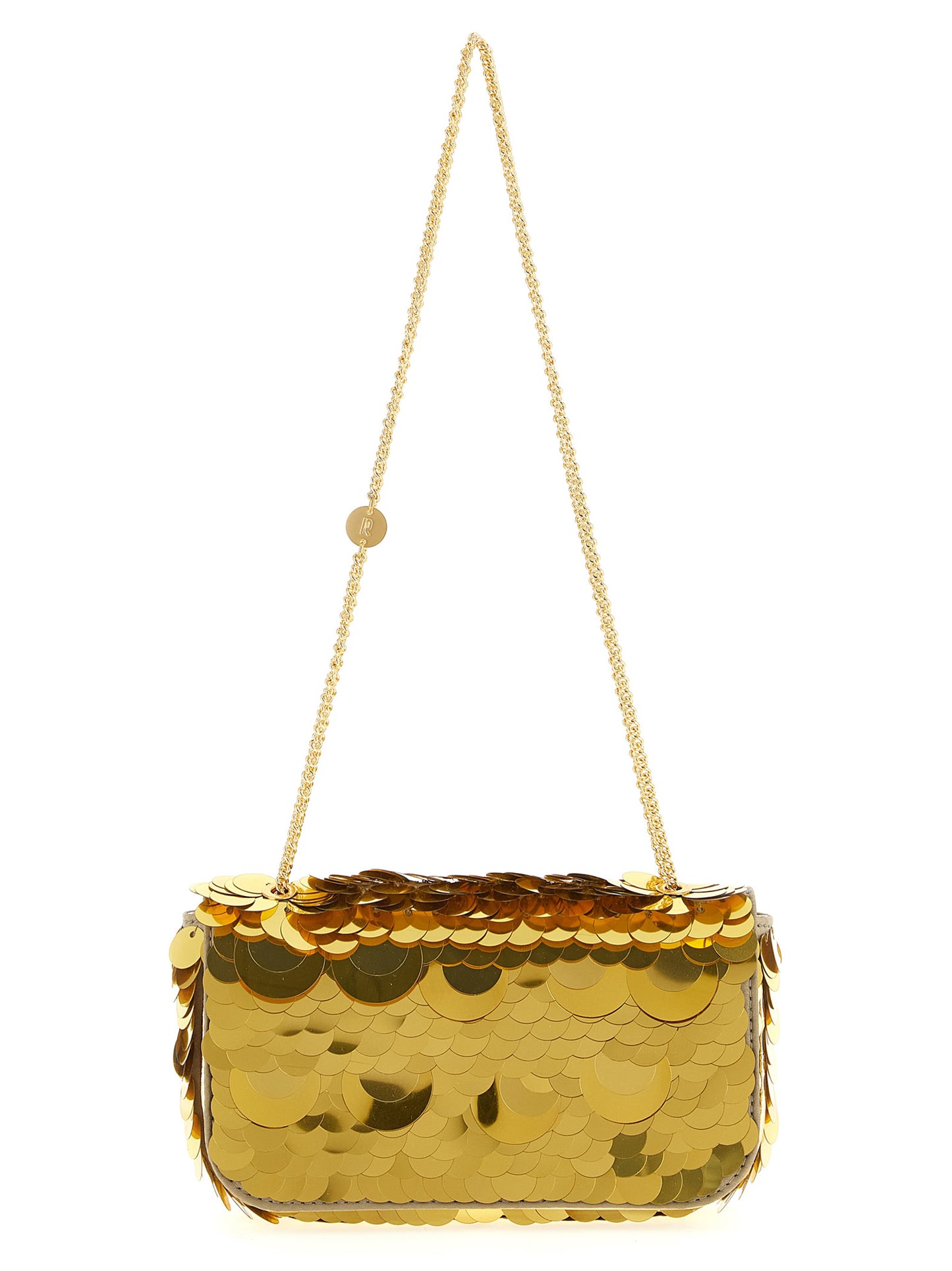 Gold Polyester Shoulder Bag