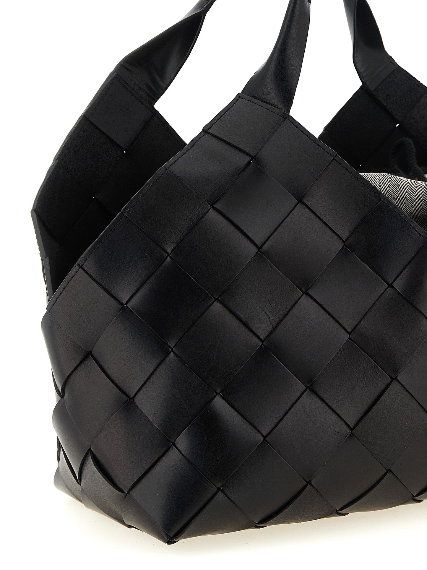 Black Calfskin Shoulder Bag