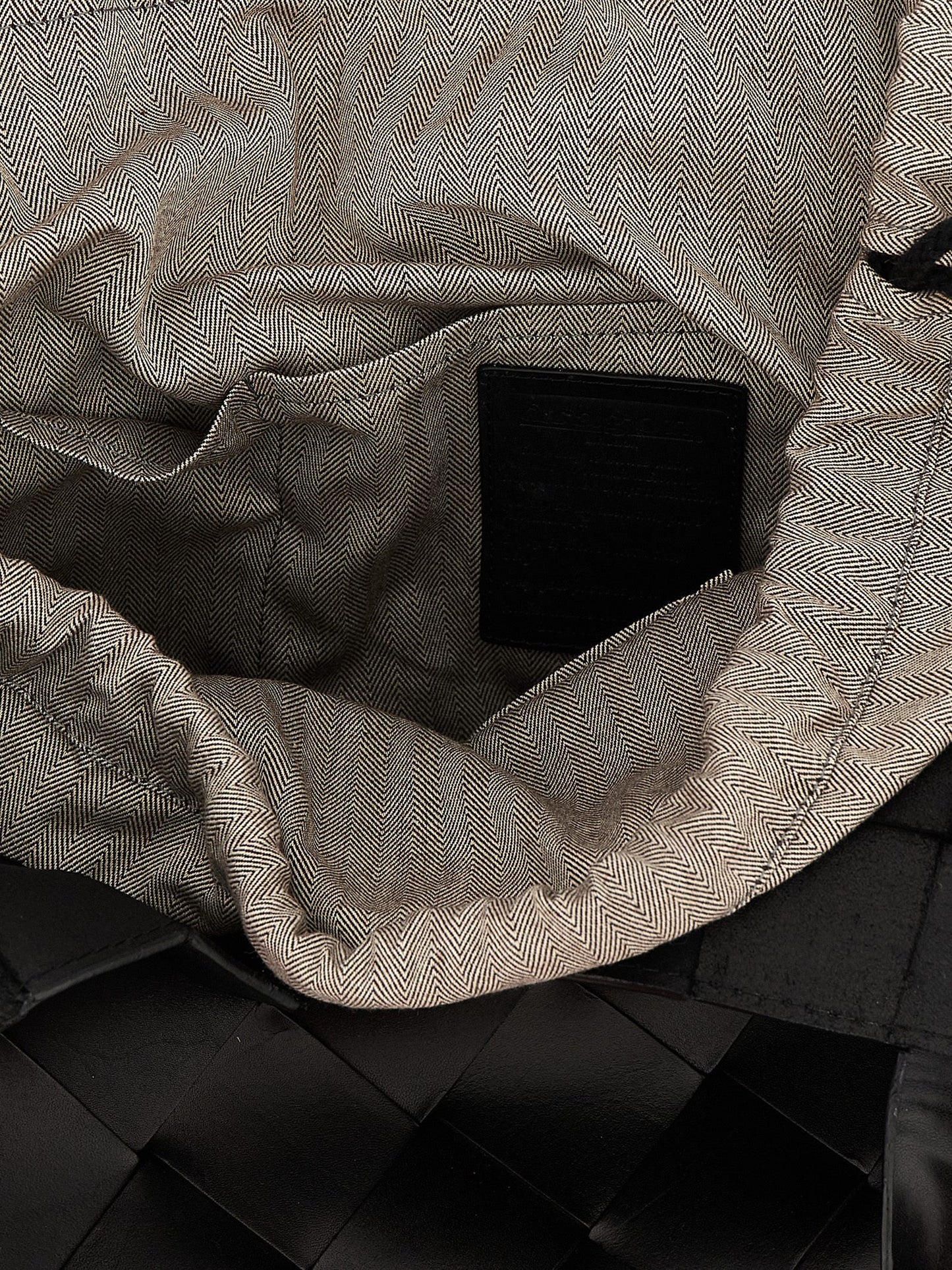 Black Calfskin Shoulder Bag