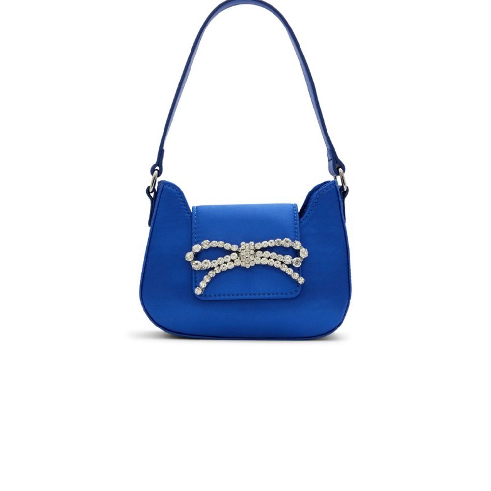 Blue Polyester Handbag