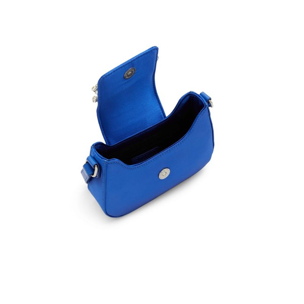 Blue Polyester Handbag