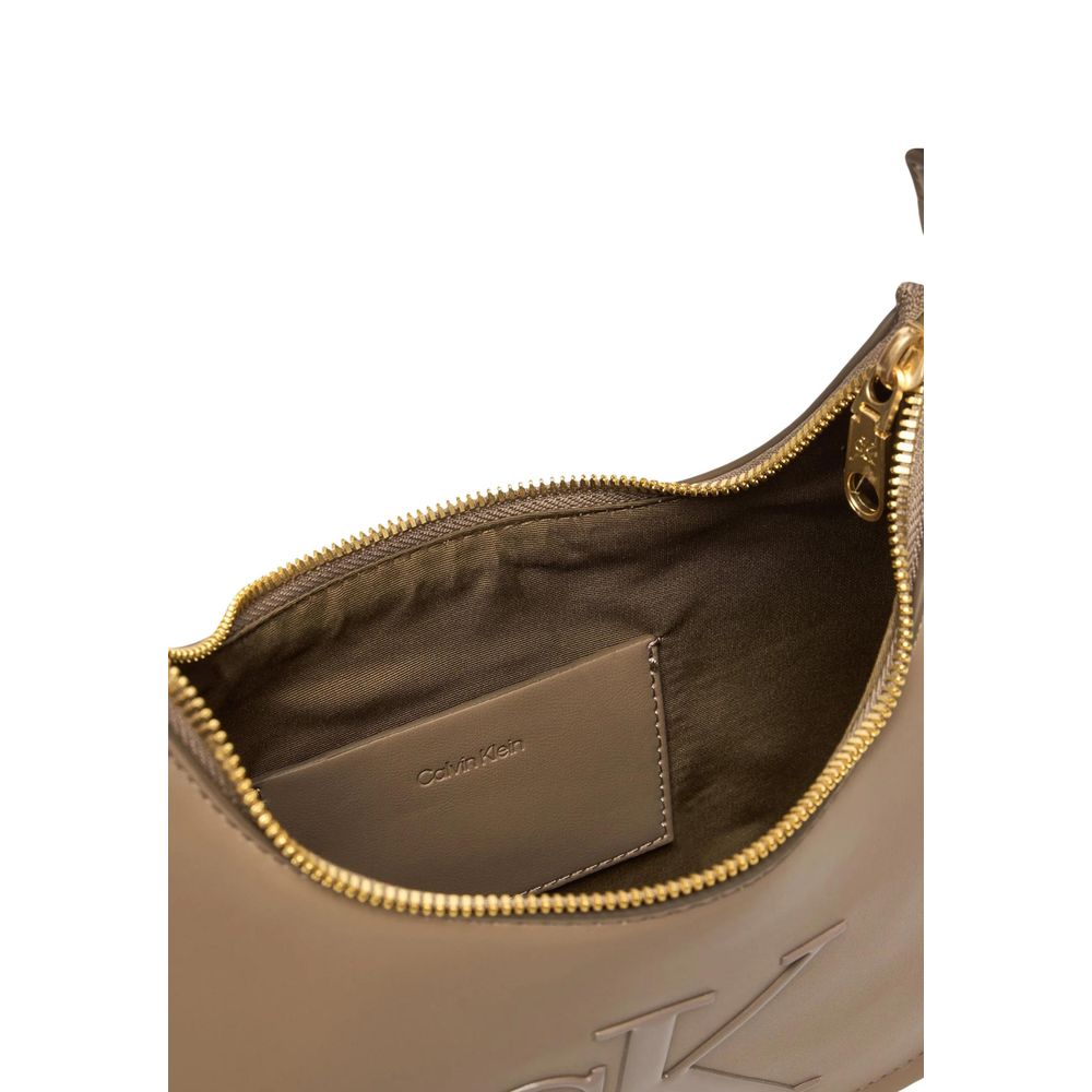 Beige Polyethylene Handbag