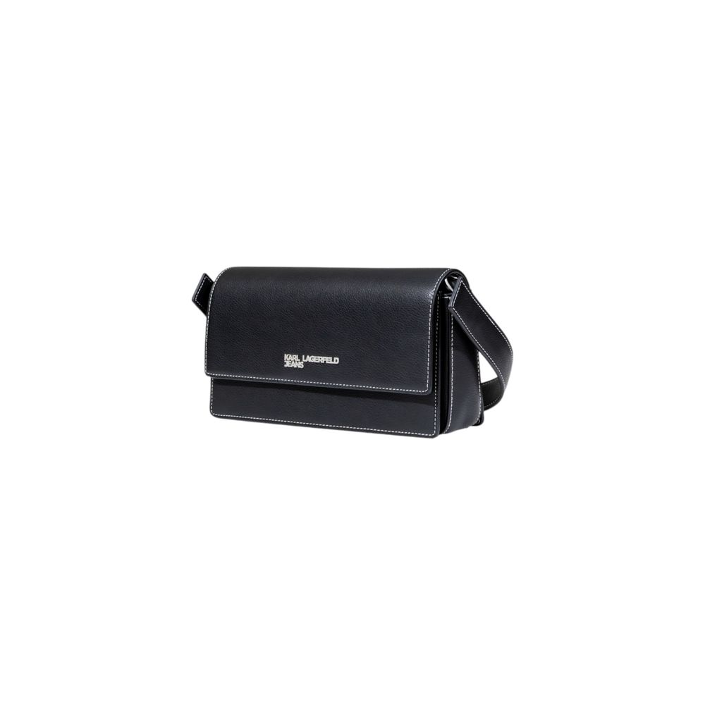 Black Artificial Leather Handbag