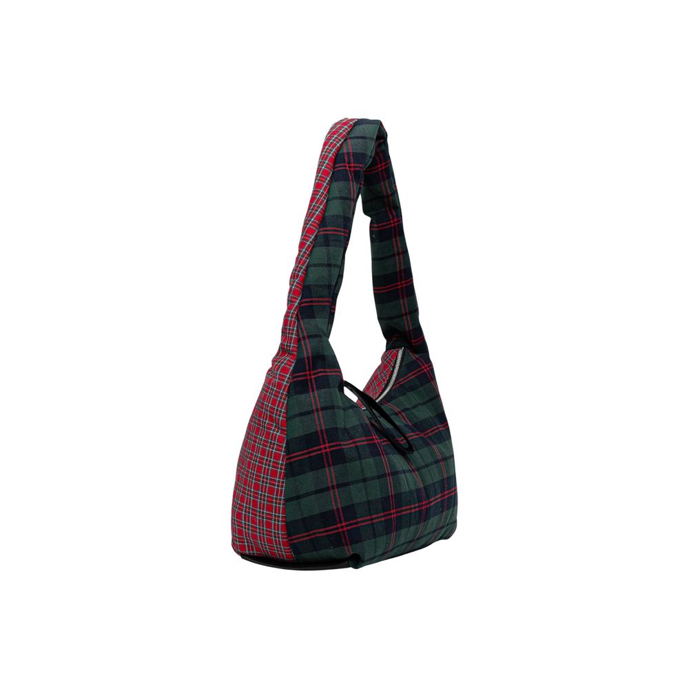 Bicolor Cotton Handbag