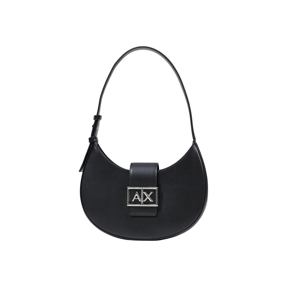 Black Polyester Handbag
