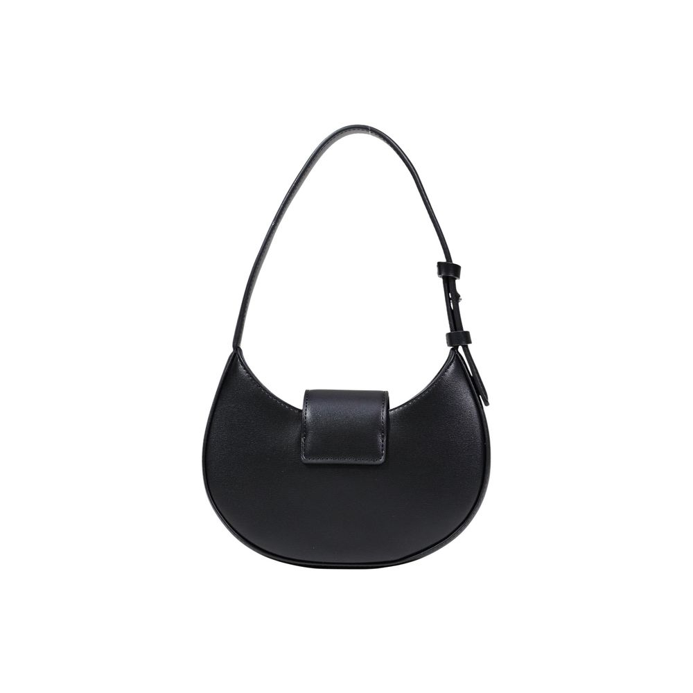 Black Polyester Handbag