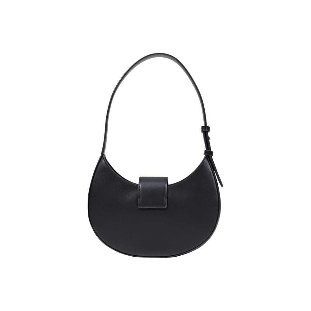 Black Polyester Handbag