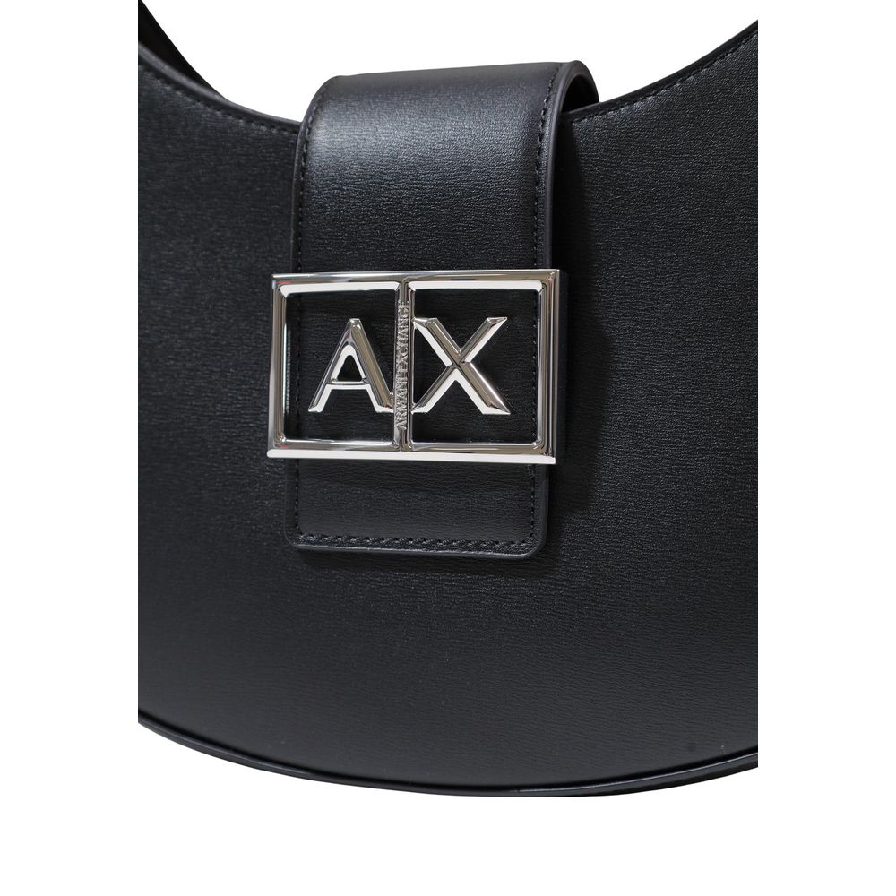 Black Polyester Handbag