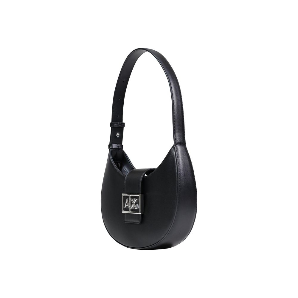 Black Polyester Handbag