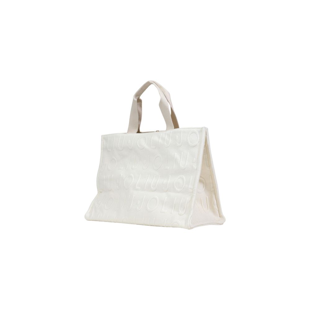 Beige Polyester Handbag