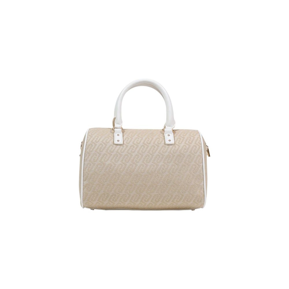 Beige Polyester Handbag