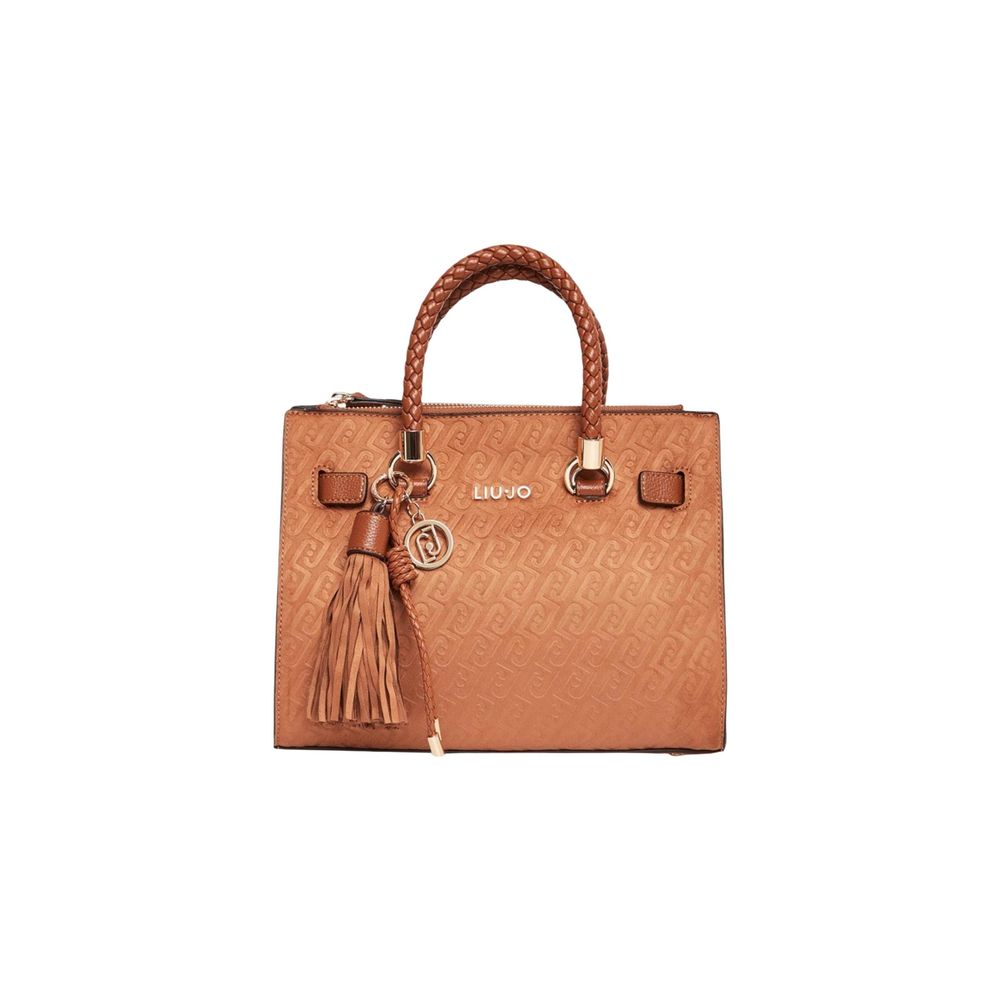 Beige Polyester Handbag