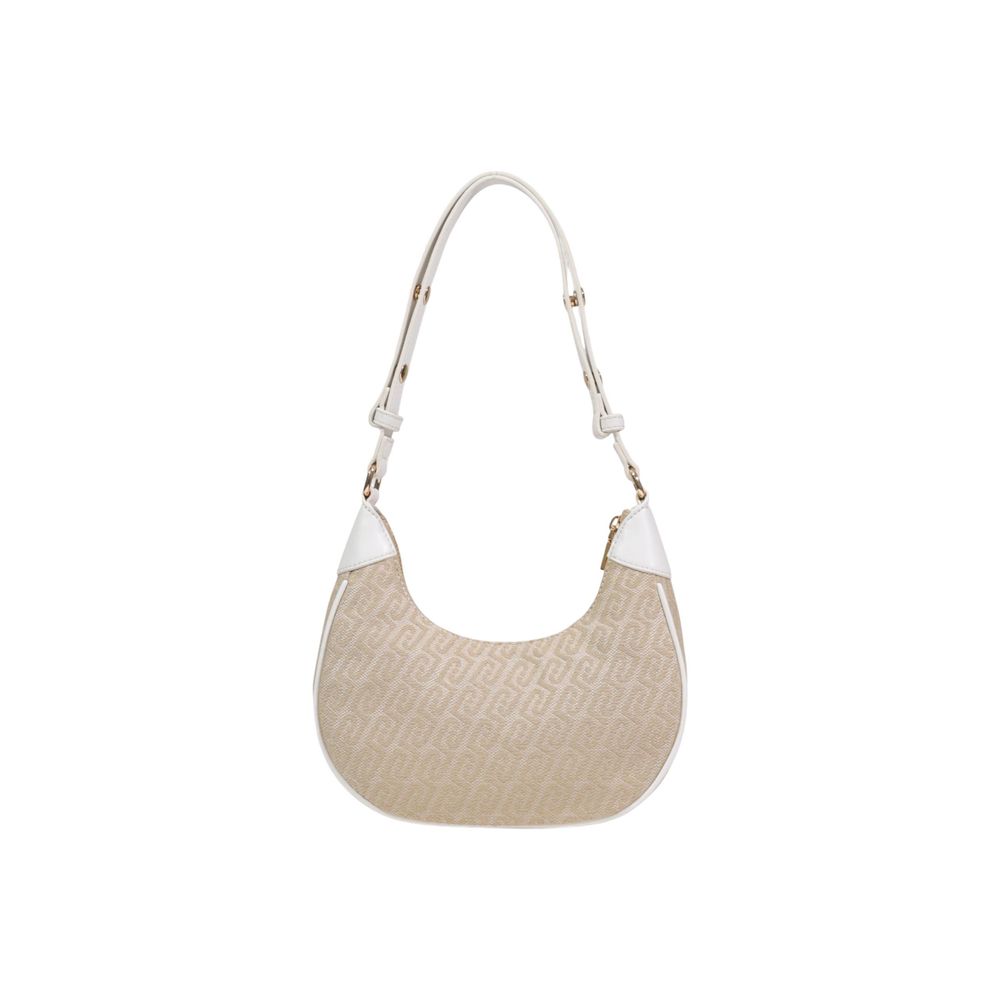 Beige Polyester Handbag