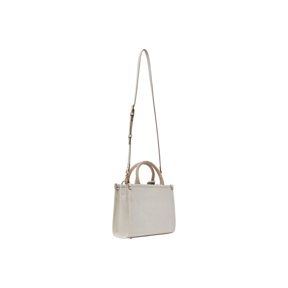 Beige Cotton Handbag