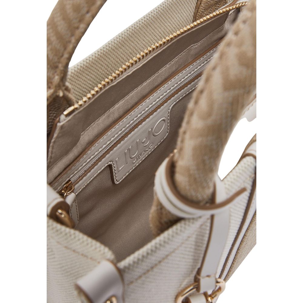 Beige Cotton Handbag