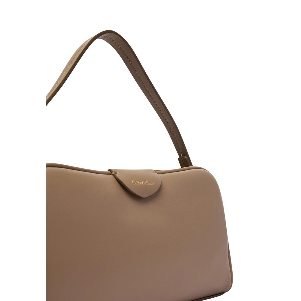 Beige Polyethylene Handbag