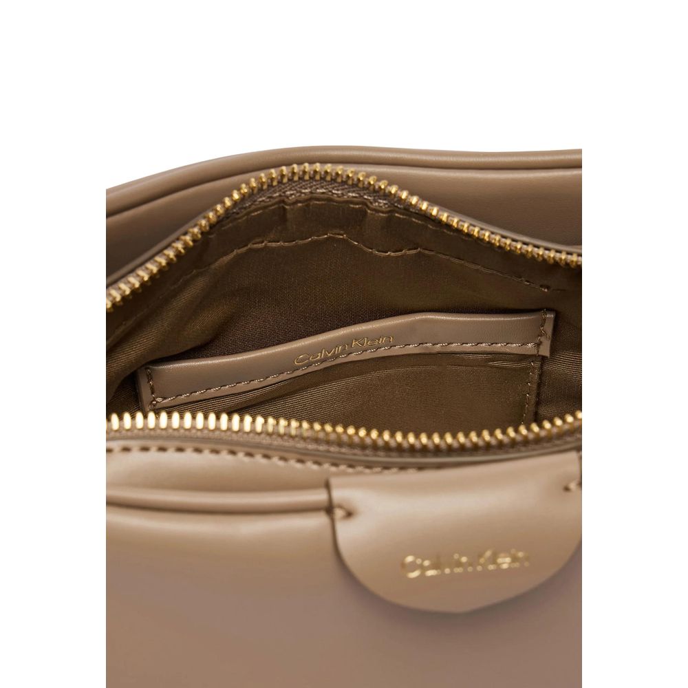 Beige Polyethylene Handbag