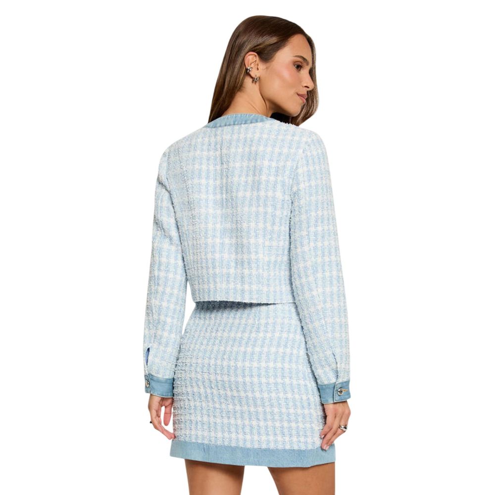 Blue Recycled Polyester Blazer