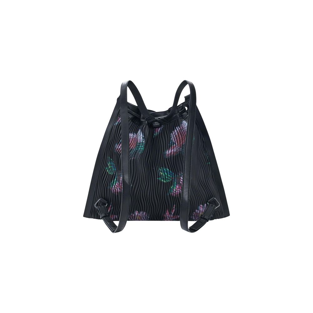 Black Polyester Backpack
