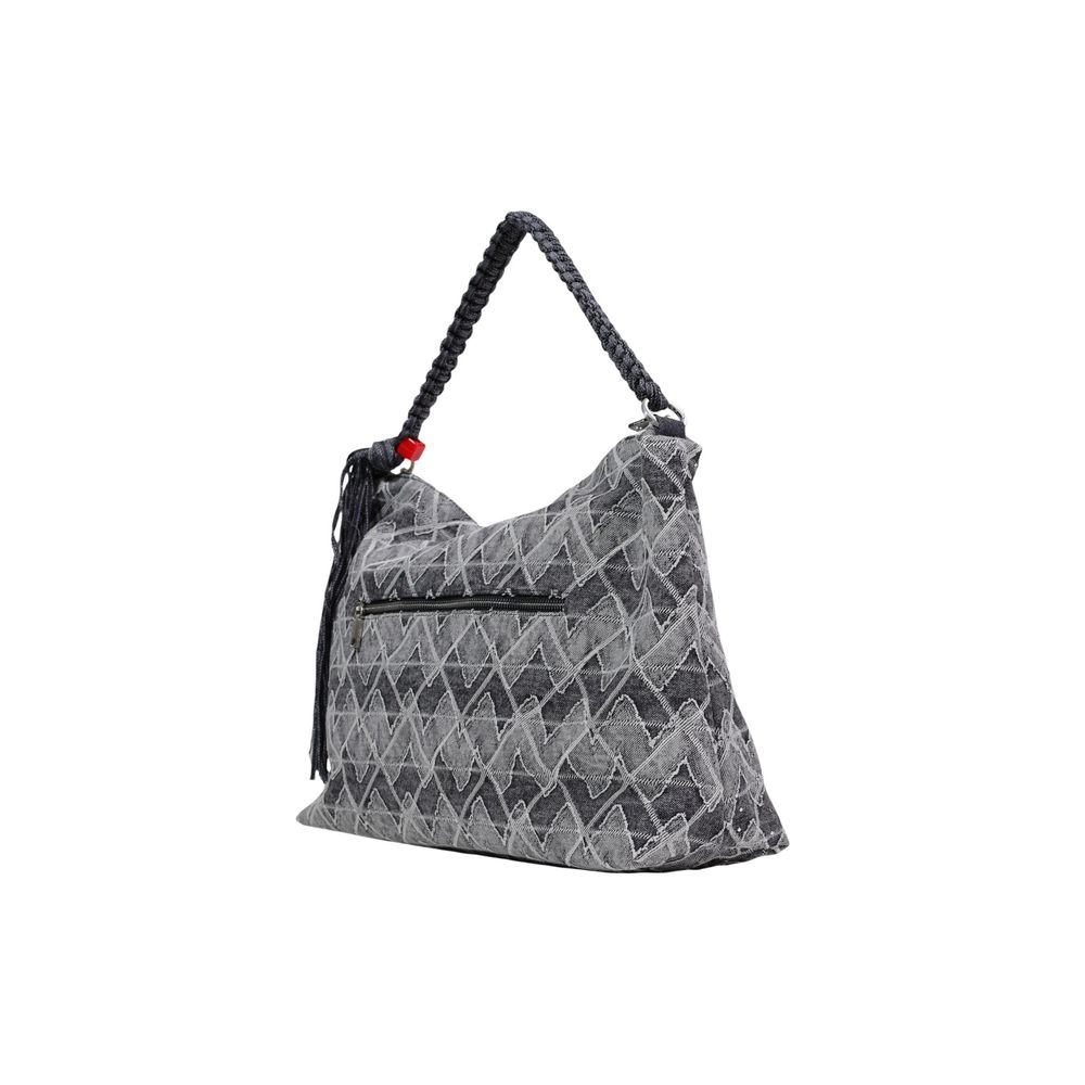 Blue Cotton Handbag