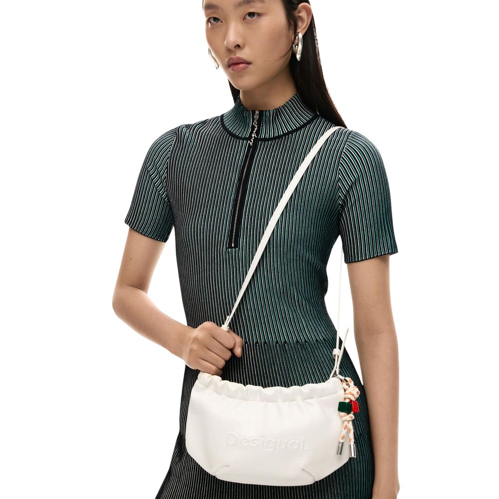 Beige Polyester Handbag