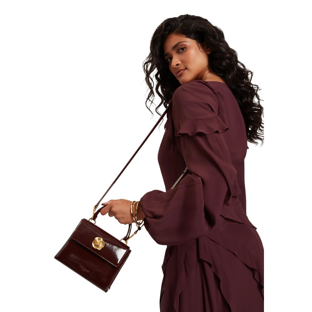 Purple Recycled Polyurethane Handbag
