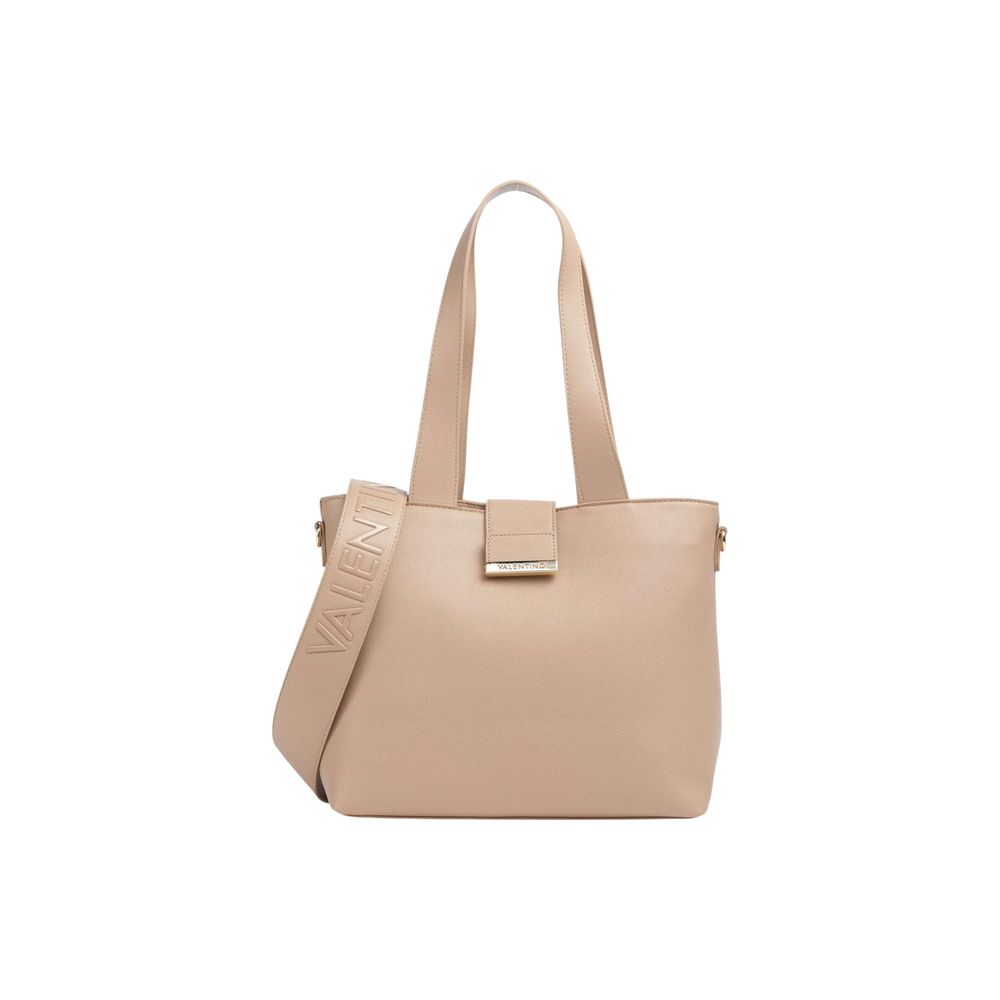 Beige Polyethylene Handbag