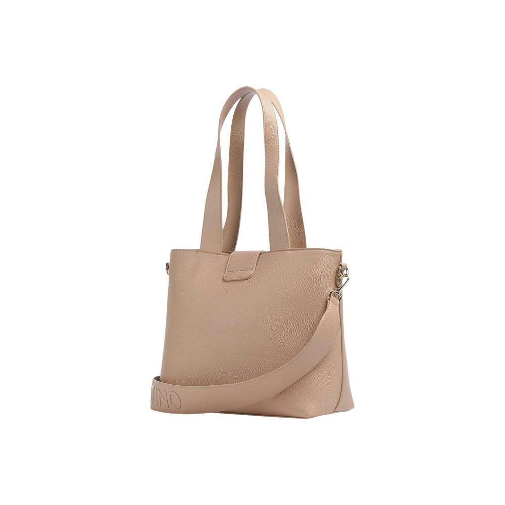 Beige Polyethylene Handbag