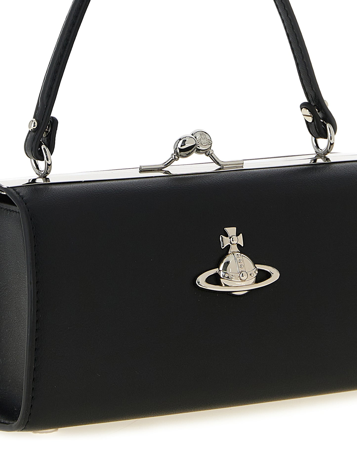 Black Polyester Handbag