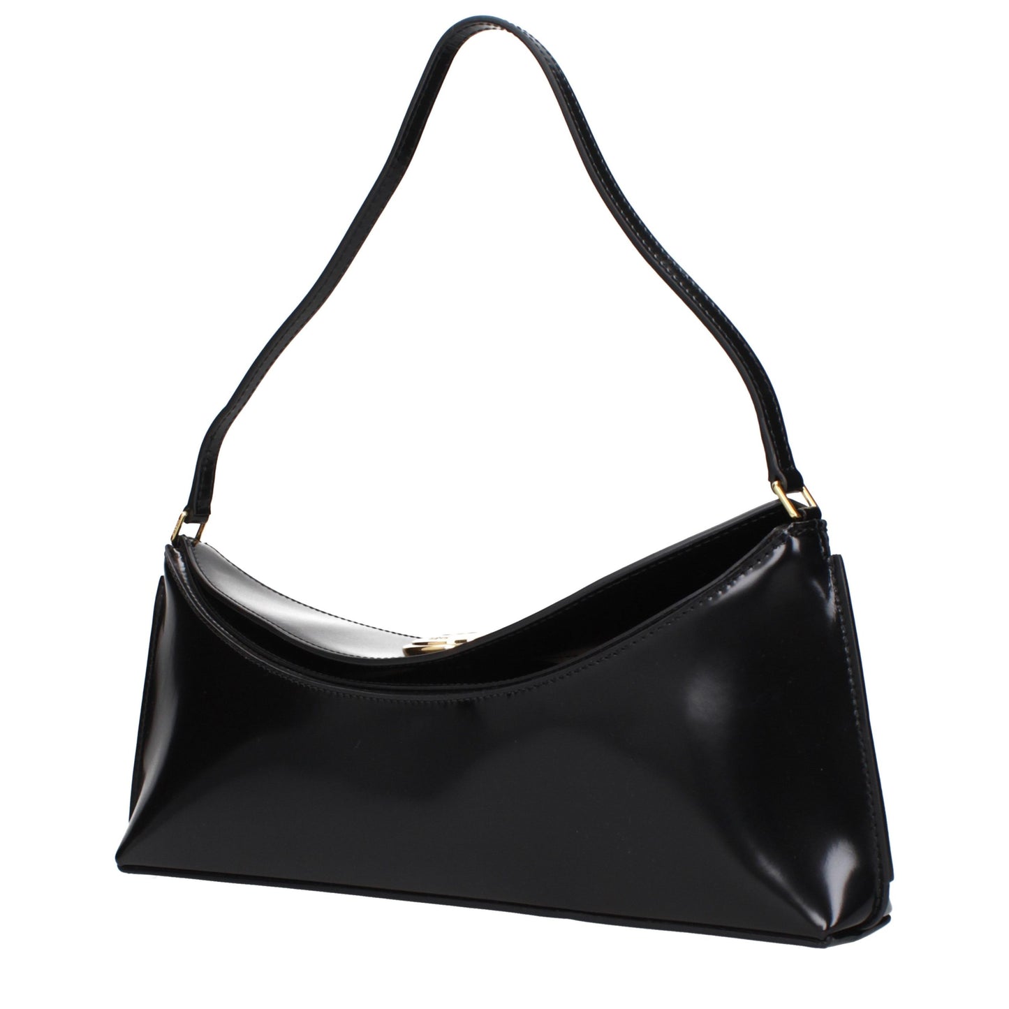 Black Leather Shoulder Bag