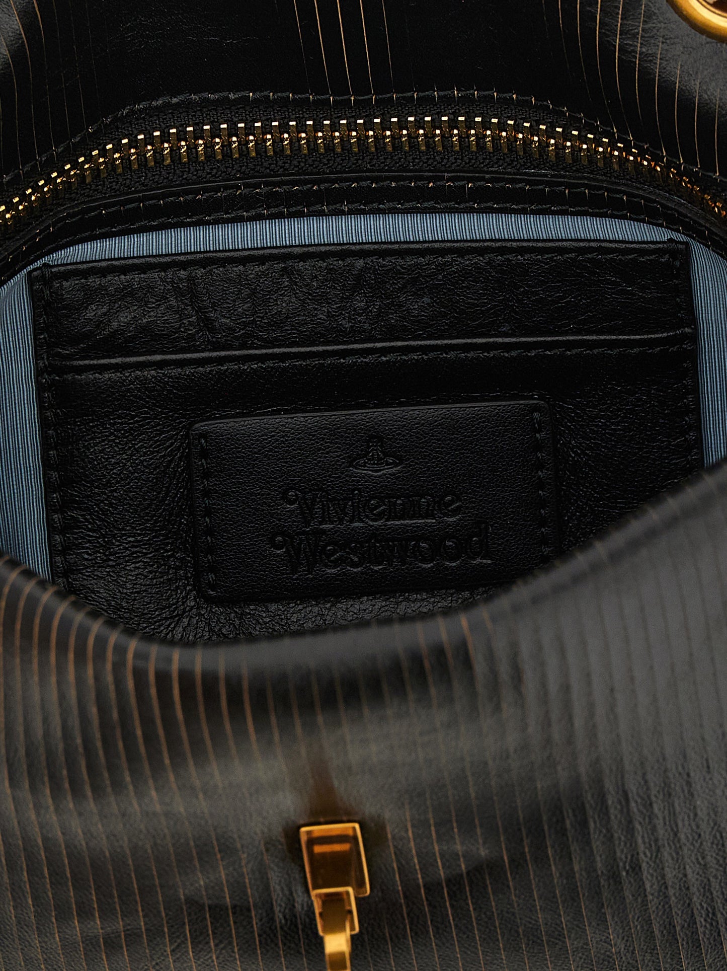Black Calfskin Shoulder Bag