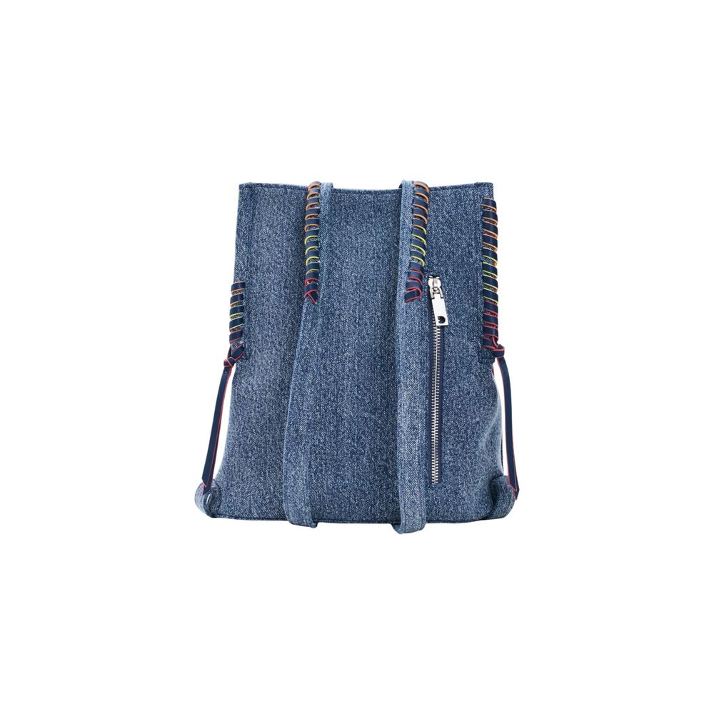 Blue Cotton Backpack