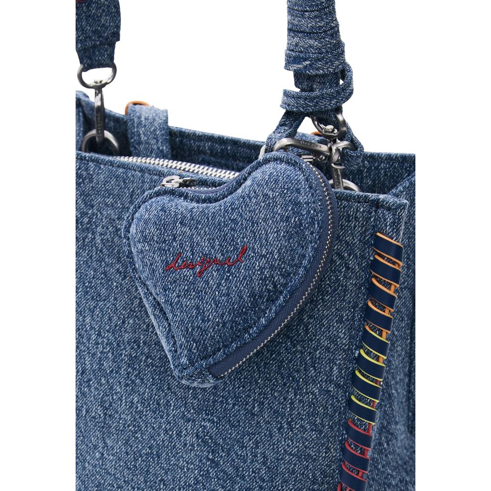 Blue Cotton Backpack