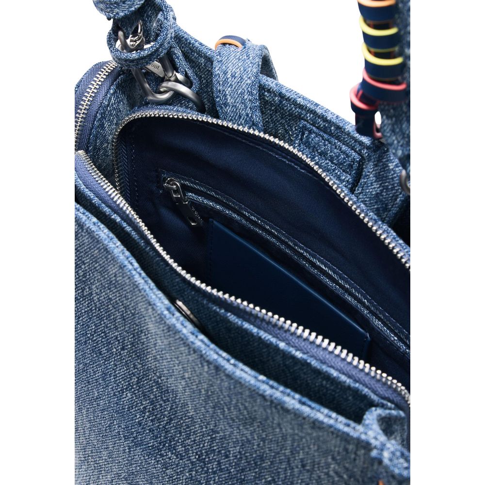 Blue Cotton Backpack