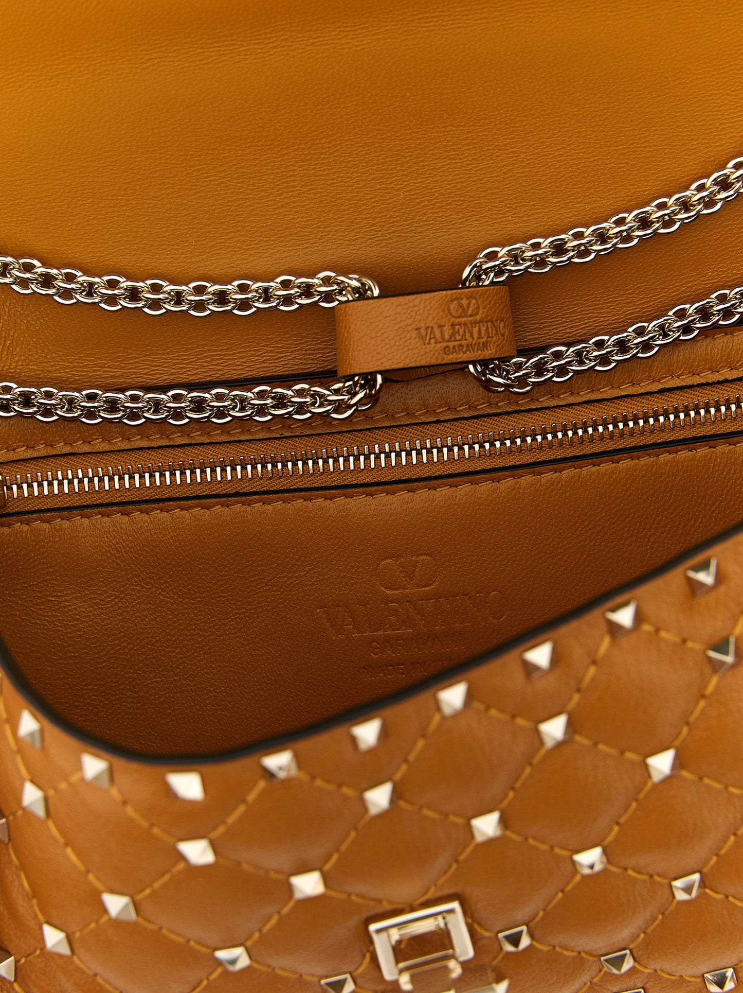 Orange Goatskin Shoulder Bag