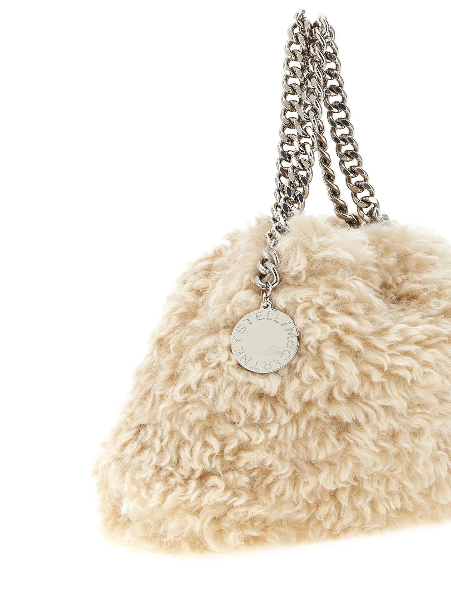 Beige Polyester Handbag
